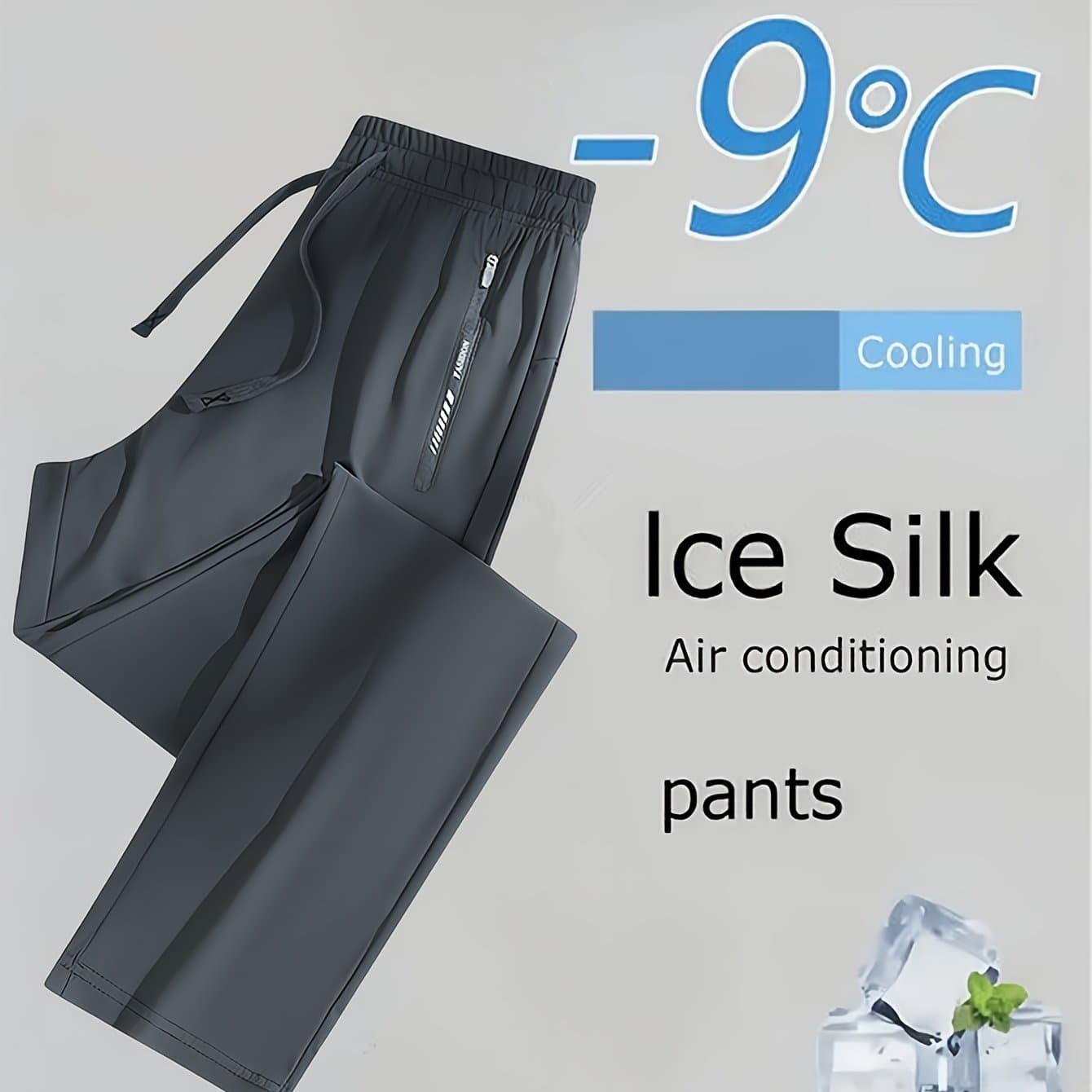 TEMU Women's Quick-dry Pants - Lightweight Breathable Athletic Trousers With Zipper Pockets & Elastic Waist, Suitable For Hot Weather, Commuting, Golf, Gym, Casual Wear - Summer Outdoor Pants