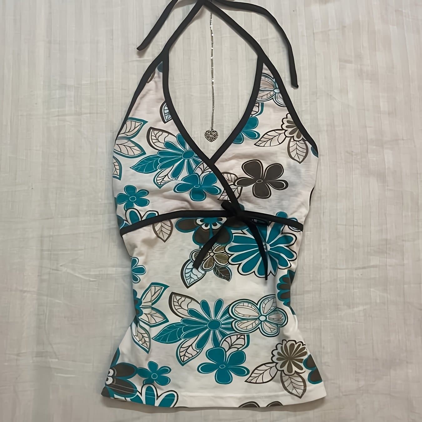 TEMU ' Printed Strapless Top