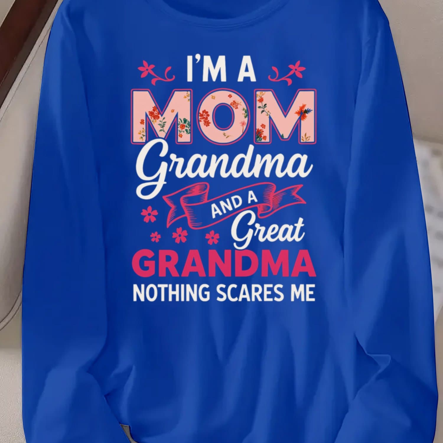 TEMU Mom Printed Long-sleeved Shirts, Breathable Fabric, Long-sleeved Tops, Casual Long-sleeved T-shirts, Women's Wear, Fashionable Styles