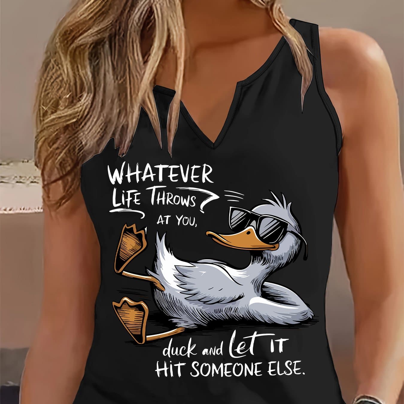 TEMU Graphic Print Tank Top, Sleeveless Casual Top For Summer And Spring, Women's Clothing thumbnail 17