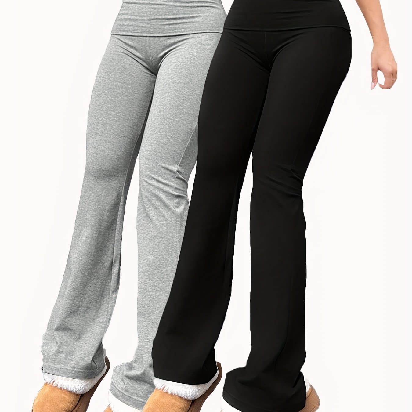TEMU A Set Of 2 Tight-fitting Long Pants