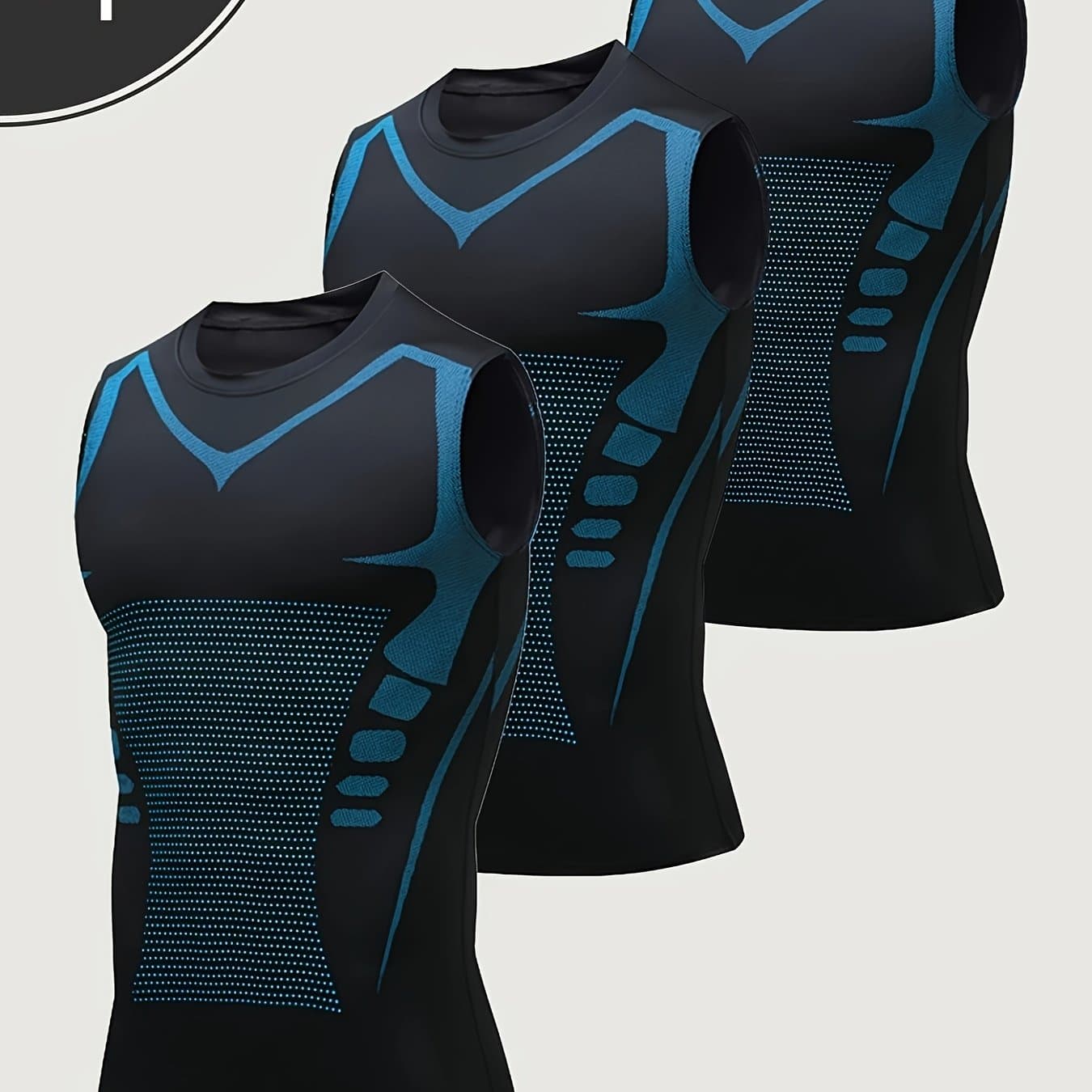 TEMU 3 Men's For Sports Compression Vests, Sleeveless Basketball Shirts, American-style Training Tops, Moisture-wicking And Breathable Base Layers, Suitable For Sports And Outdoor Activities