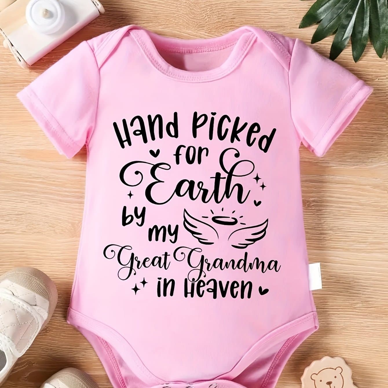 TEMU Sweet Triangular Rompers For Infants, Perfect For All Genders, As A Gift To Create , For Outdoor