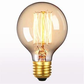 60w e26 e27 g95 vintage edison lampadine antica lampadina a incandescenza bianco caldo 2300k retrò decorativo 220-240v