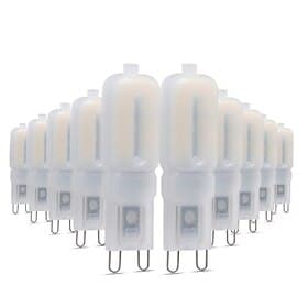 ywxlight 10pcs g9 5w 400-500lm 22led führte bi-pin Lichter 2835smd dimmbare warmweißes kühles Weiß führte Maisbirnenleuchterlampe Wechselstrom 220-240v