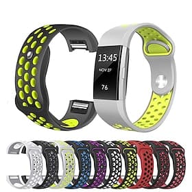 Watch Band for Fitbit Charge 2 Silicone Replacement  Strap Soft Adjustable Breathable Sport Band Wristband