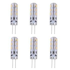 1w g4 bi-broche led ampoule lumière 24 smd 3014 rouge bleu vert atmosphère décorative éclairage dc 12v (6 pcs)