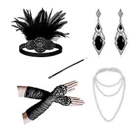 Headbands Earrings Pearl Necklace Halloween Costume Outfits 1920s Halloween Alloy For The Great Gatsby Cosplay Women's Costume Jewelry Fashion Jewelry / Gloves