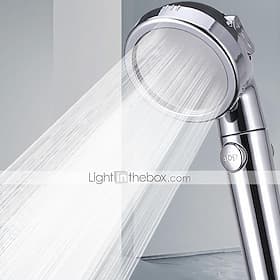 1pc buse sous pression pommeau de douche abs accessoires de salle de bain haute pression économie d'eau précipitations chrome douche à main pommeau de bain