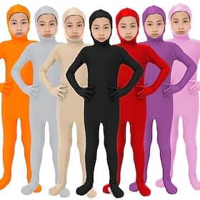 Jumpsuit Bodysuit Carnival Costume Full Body Suit Kings Day Men's Men Little Girl Anklet Cuff Charm N / A Lycra Spandex Costume for New Year Kids Kid's
