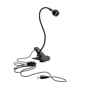 BlackSliver 3W Led Desk Lamp USB Table Lamp Light with Clip Holder Flexible Bed Reading Book Night Light for Study Office Work 1pc