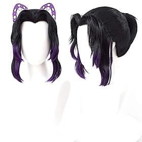 Cosplay Wigs Black Straight Wavy Synthetic Hair Short Wigs Women's Wigs For Party