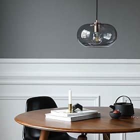 Pendelleuchte Hängelampe Insel Pendelleuchte Nachttischlampe 30cm LED Pendelleuchte nordischen modernen Single Design Restaurant Glas Wohnzimmer Schlafzimmer N