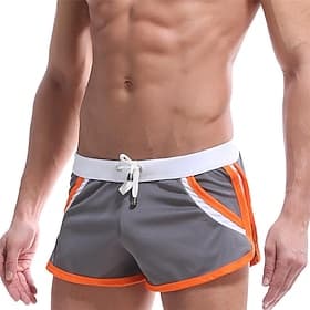 Herren Laufshorts Sportshorts Fitnessshorts Marathon Ein Drittel Shorts Retro Unterteile Sportlich Sommer Baumwolle Schnelltrocknend Weich Feuchtigkeitsableite