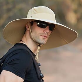 chapeau de soleil à large bord chapeau de seau upf50  chapeau de polyester d'été de printemps et d'été à séchage rapide et imperméable pour la pêche campingamp