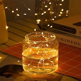 LED String Light Copper Wire String Lights with 3AA Battery Steady on Fairy Light Indoor Decoration