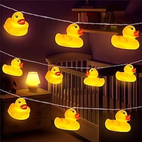 Mini Gele Eend LED Slingerlicht 1,5M 10LEDs Batterijgevoed Binnen Buiten Bruiloft Feest Tuin Decoratie LED Sprookjeslichten