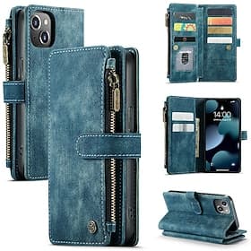 telefoon hoesje Voor iPhone 17 Pro Max 17 Air 16 15 14 Pro Max Plus 13 12 11 Pro Max Mini Wallet Card Case Flip cover met standaard Rits Volledig lichaamsbesch