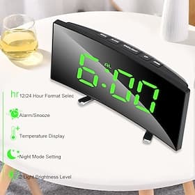 t39 protection des yeux vert rouge blanc numérique réveil dimmabl horloge de table led écran d'alarme électronique horloges pour la décoration intérieure led h