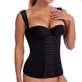 Women's Waist Trainer Corsets Shapewears Tummy Control Push Up Front Close Office Yoga Running Gym Sport Breathable Comfortable Pure Color Hook  Eye Home Outfi