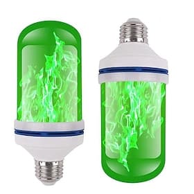 LED Flame Light Bulbs 7W E27 Flickering Flame Halloween Props Energy Saving for Festival Halloween Christmas Paty AC85-265V