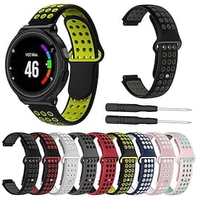 Watch Band for Garmin Forerunner 735XT / 630/620/235/230/220 Approach S20 / S6 / S5 Soft Silicone Replacement  Strap with Removal Tool Adjustable Sport Band Wr