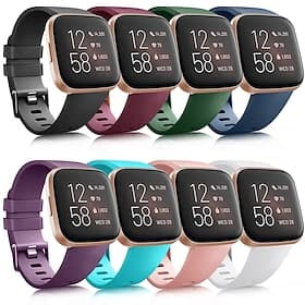 Watch Band for Fitbit Versa Lite / Fitbit  Versa 2 /Fitbit Versa / Fitbit Versa SE Modern Buckle Silicone Wrist Strap Sport band