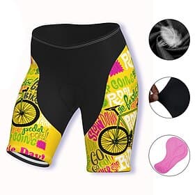 Damen Grafik Gemustert Buchstaben  Zahlen Radsport-Radhose: Fahrradshorts Gepolsterte Fahrradhose Fahhrad Shorts Hosen Mountainbike MTB Straßenradsport Sport 3