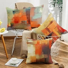Geometric Double Side Cushion Cover 1PC Soft Decorative Square Throw Pillow Cover Cushion Case Pillowcase for Bedroom Livingroom Superior Quality Machine Washa