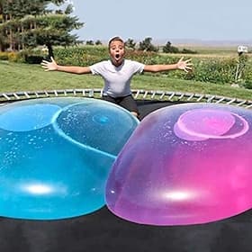 1/2/3 pcs jouet balle à bulles avec pompe 27/47 pouces vacances balle rebondissante élastique super grand ballon de plage gonflable drôle jouet balle pour jard