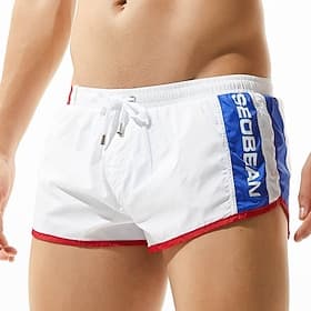 SEOBEAN Homme Shorts de bain Short de bain Patchwork Cordon de serrage doublure en maille avec poches Séchage Rapide Confortable Shorts de Surf maillot de bai