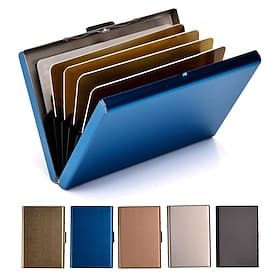 Credit Card Holder Stainless Steel Credit Card Case Metal ID Card Holder RFID Wallets Business Card Holder for Women or Men