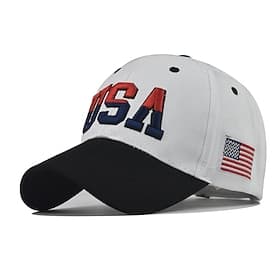 1pcs High Quality American Flag Cotton Baseball Cap For Men Embroidery USA Snapback Hat for MenWomen Fashion Trucker Hat