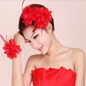 feder braut haarnadel headwear hochzeit tanz haarschmuck kopf blume handgelenk tragen blume diy kopf blume