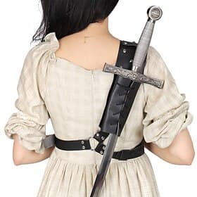 Rétro Vintage Médiéval Renaissance Fourreau Porte-Épée Porte-épée Chevalier Viking Étranger Elfe Déguisement Homme Femmes Unisexe Pirate Fantaisie Mascarade Fê