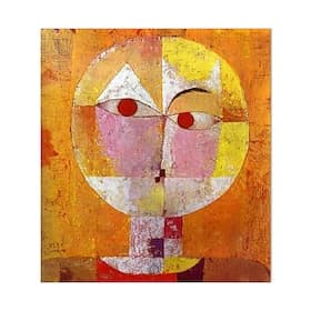 Pintura al óleo hecha a mano lienzo arte de la pared decoración paul klee estilo abstracto para decoración del hogar enrollado sin marco pintura sin estirar