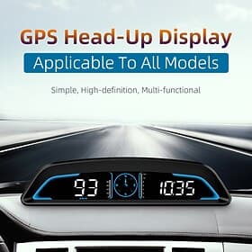 Digital GPS Speedometer Universal Headset Car 5.5 Inch Large LCD Display HUD with MPH Speed Fatigue Driving Alert Overspeed Warning Trip Meter For All Vehicles