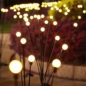 2 stücke solar garten lichter starburst schwankende update lichter 10 leds solar led licht outdoor garten lichter feuerwerk glühwürmchen schwankendes licht lan