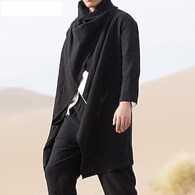 Men's Winter Coat Transition Jacket Trench Coat Cloak / Capes Vacation Business Spring Fall Cotton Blend Quick Dry Lightweight Outerwear Clothing Apparel Stree