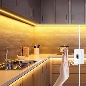 Smart Lamp Sensor Hand Scan LED Night Light 5V USB LED Strip Waterproof Tape Bedroom Home Kitchen Wardrobe Decor
