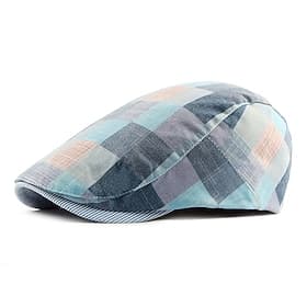 Homme Casquette Plate Rose Claire Rouge Coton Boucle réglable Imprimer simple Mode des années 1920 Décontractées Plein Air Quotidien Fin de semaine Plaid Porta