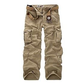 Men's Cargo Pants Cargo Trousers Trousers Tactical Work Pants Multi Pocket Plain Breathable Lightweight Full Length Daily Streetwear Cotton Trousers Athletic A