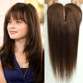 Damen Remy Menschenhaar Toupees Glatt 100% handgebunden Damen / Weich / Modisch Party / Abend / Freizeitskleidung / Urlaub
