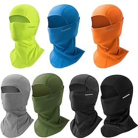ROCKBROS Halswärmer Fahrradmütze Radmütze Sturmhaube UV-beständig Campen und Wandern Ultra-leichter Stoff Bequem Dicht Fahhrad / Radsport Blau Schwarz Orange f
