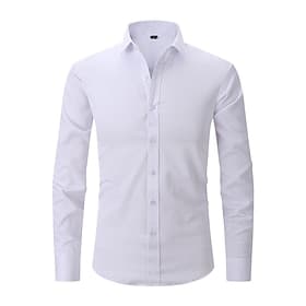 Classical Roaring 20s 1920s Shirt Gentleman Gangster Groomsmen Slim Fit Fancy Dress Men's Wedding Wedding Guest Party Evening Wear Adults' Shirt