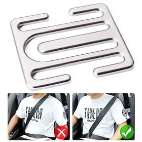 2PCS Seat Belt Clips Seatbelt Adjuster Universal All Auto Models Metal Seat Belt Clip Improve Driving Comfort Suitable for Fat Man