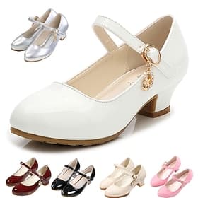 chaussures habillées Mary Jane en cuir verni pour fille avec bride à la cheville  chaussures de fête et formelles élégantes
