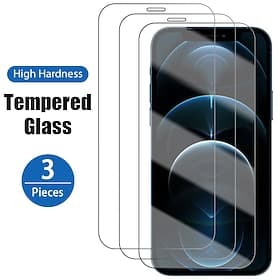 3 paquet Protection d'écran Pour Apple iPhone 16 iPhone 15 Pro Max Plus iPhone 14 13 12 11 Pro Max Mini X XR XS Max 8 7 Plus Verre Trempé Dureté 9H Anti-emprei