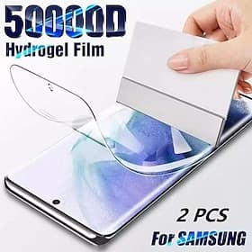 2 Sets Screen Protector For Samsung Galaxy S25 Ultra S25 Ultra Plus S24 Ultra Plus S23 S22 S21 S20 Plus Ultra A54 A34 A14 TPU Hydrogel Hydrogel Film 9H Hardnes