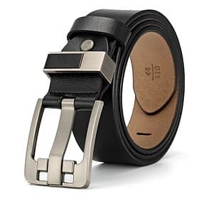 Men's Leather Belt Dermis Retro Traditional Plain Black Coffee Daily Wear Going out Weekend Classic Jean Belt